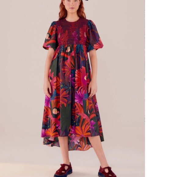 FARM Rio Multicolor Floral Midi Dress - Picture 3 of 4